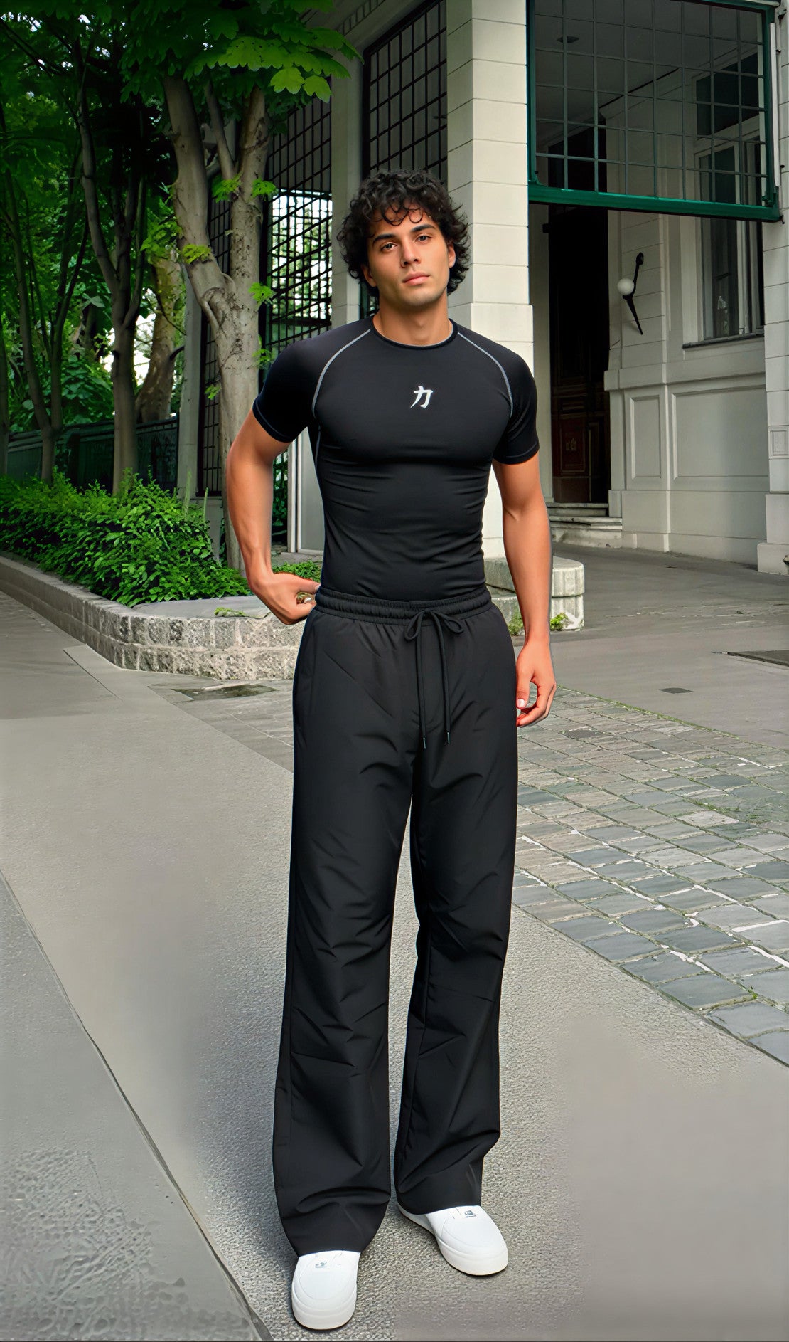 San Gimiano Premium Compression Training Tee - Black