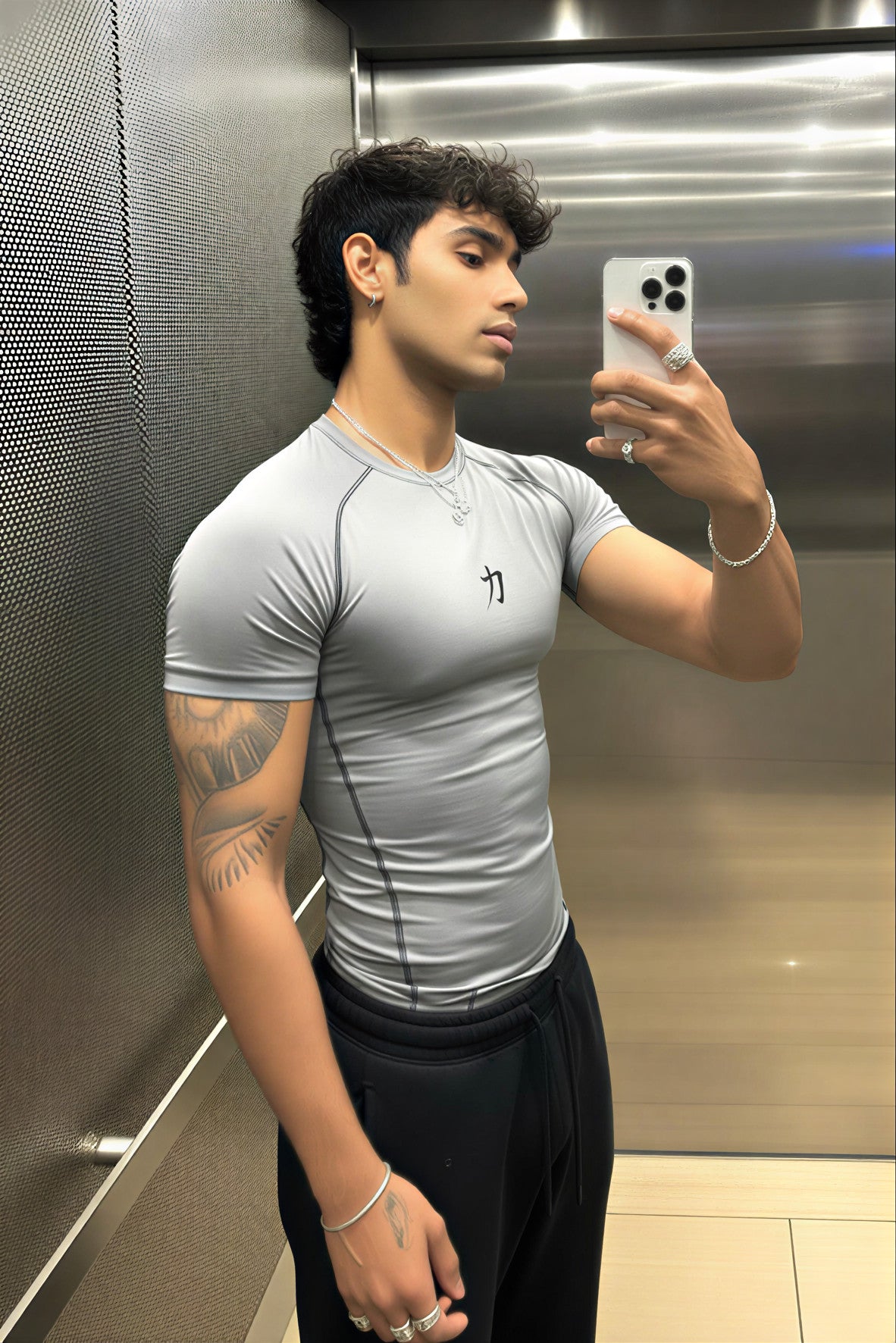 San Gimiano Premium Compression Training Set - Grey