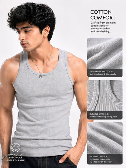 HOLY HEAVEN GREY TANK TOP