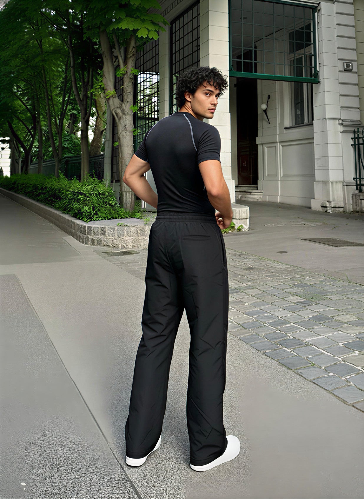 San Gimiano Premium Compression Training Tee - Black