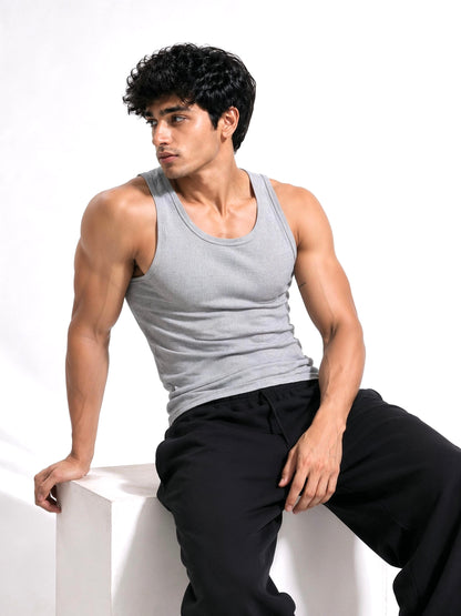 HOLY HEAVEN GREY TANK TOP