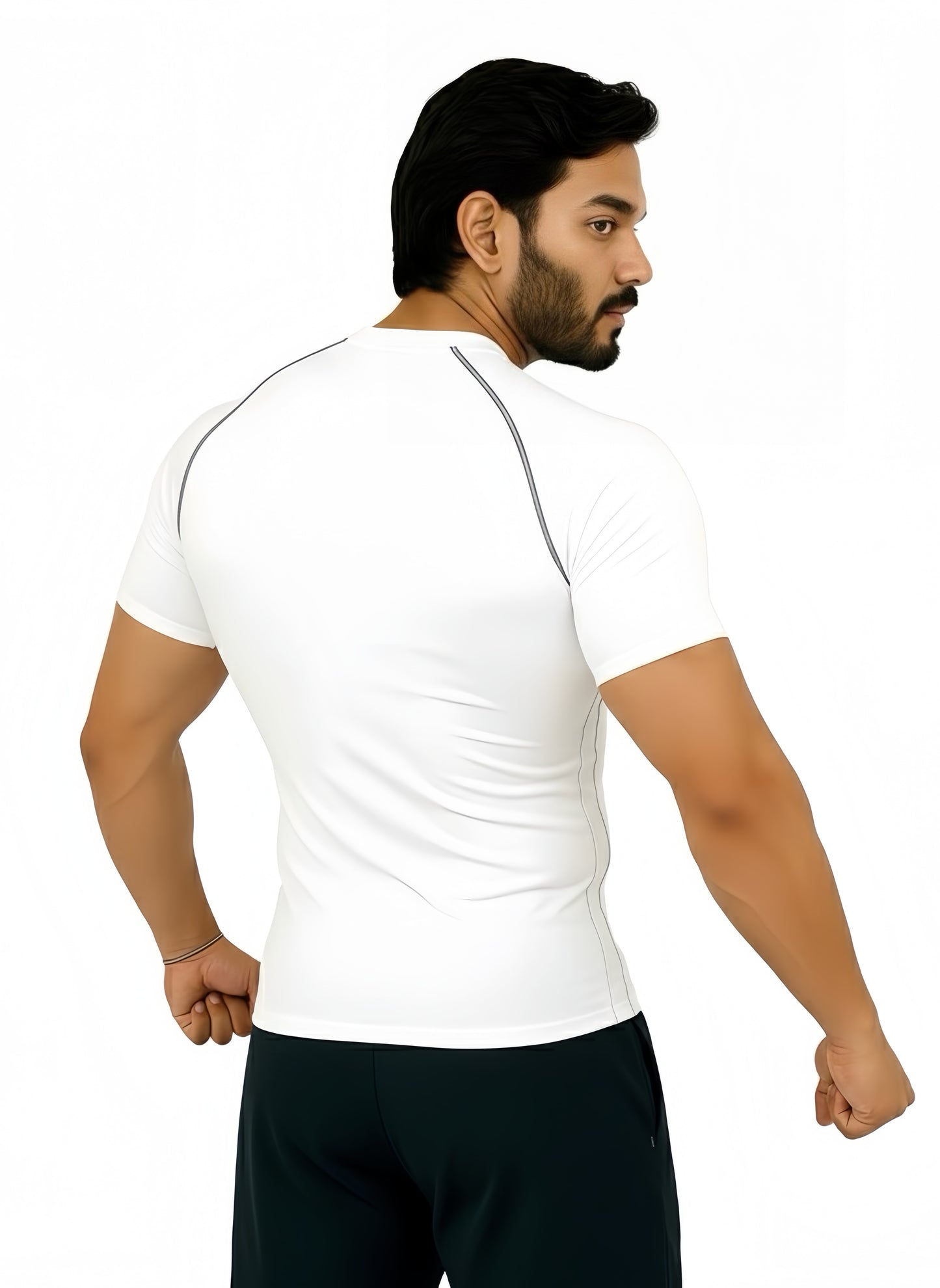 San Gimiano Aeroskin White Compression T-Shirt