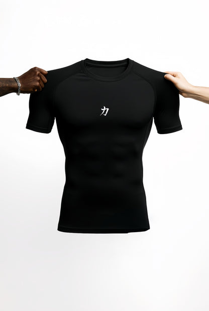 San Gimiano Premium Compression Training Tee - Black