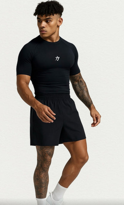 San Gimiano Premium Compression Training Tee - Black