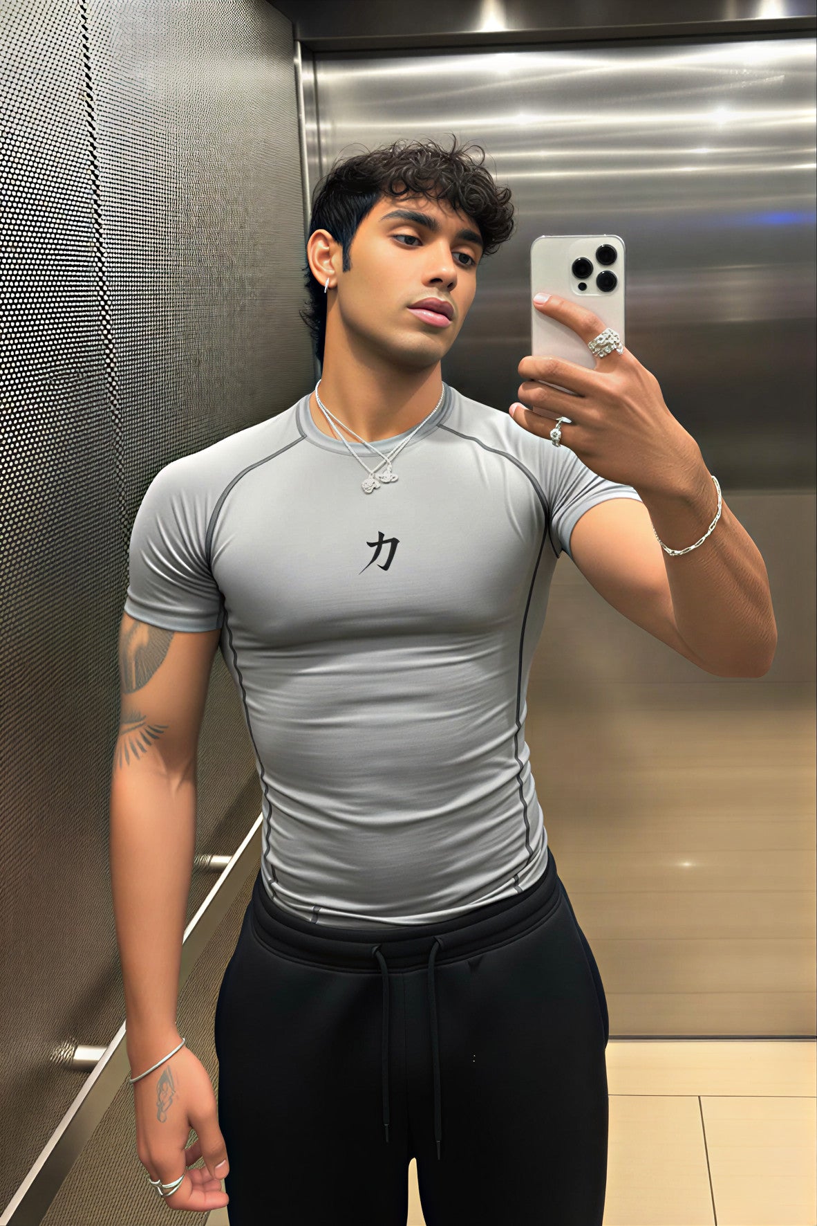 San Gimiano Premium Compression Training Set - Grey