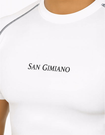 San Gimiano Aeroskin White Compression T-Shirt